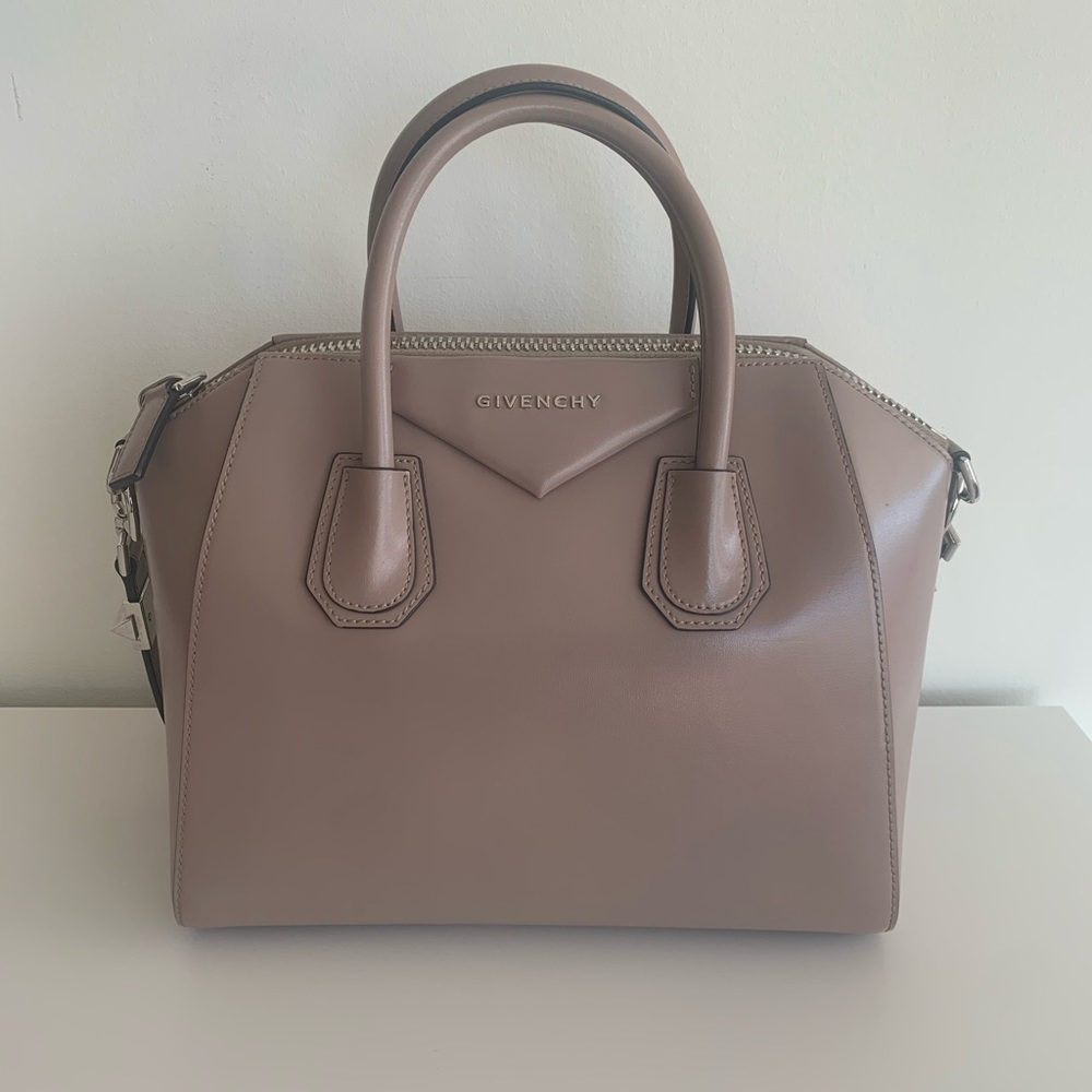 Givenchy Antigona Small Satchel Bag in taupe